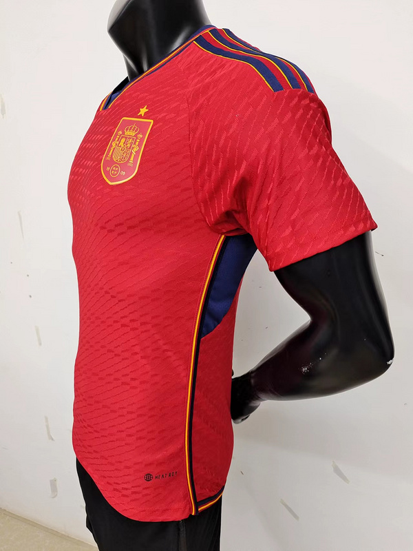 2022 Spain Home Red Jacquard